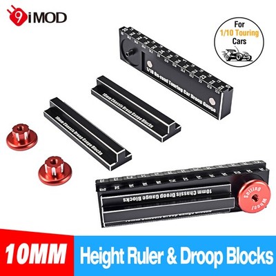 9IMOD Höhenmessgerät 20-25 mm Lineal 10 mm Fahrwerkssenkblöcke für 1/10 RC Auto