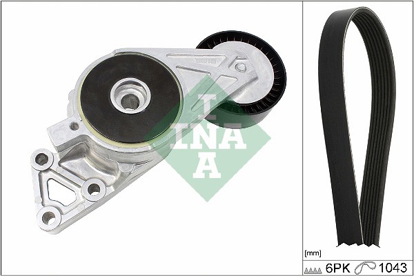 529 0429 10 INA V-Ribbed Belt Set for AUDI,SEAT,SKODA,VW - Image 16