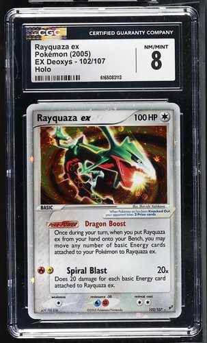 Rayquaza ex graded CGC 8 for sale on eBay