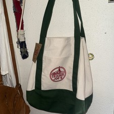 NEW LIMITED EDITION GREEN HOLIDAY Trader Joe  s Reusable Canvas Tote Bag Size L