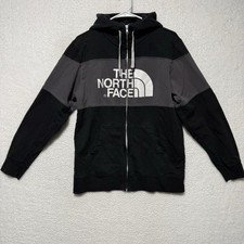The North Face Mens Size M Full Zip Hooded Sweatshirt Black