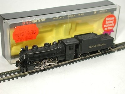 Bachmann N Scale 0-6-0  USRA  PRR Switcher W/Display Case