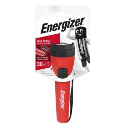 Energizer Lampe Torche LED Rouge Plastique 25 Lumens 2xAA Batteries - Photo 1/3