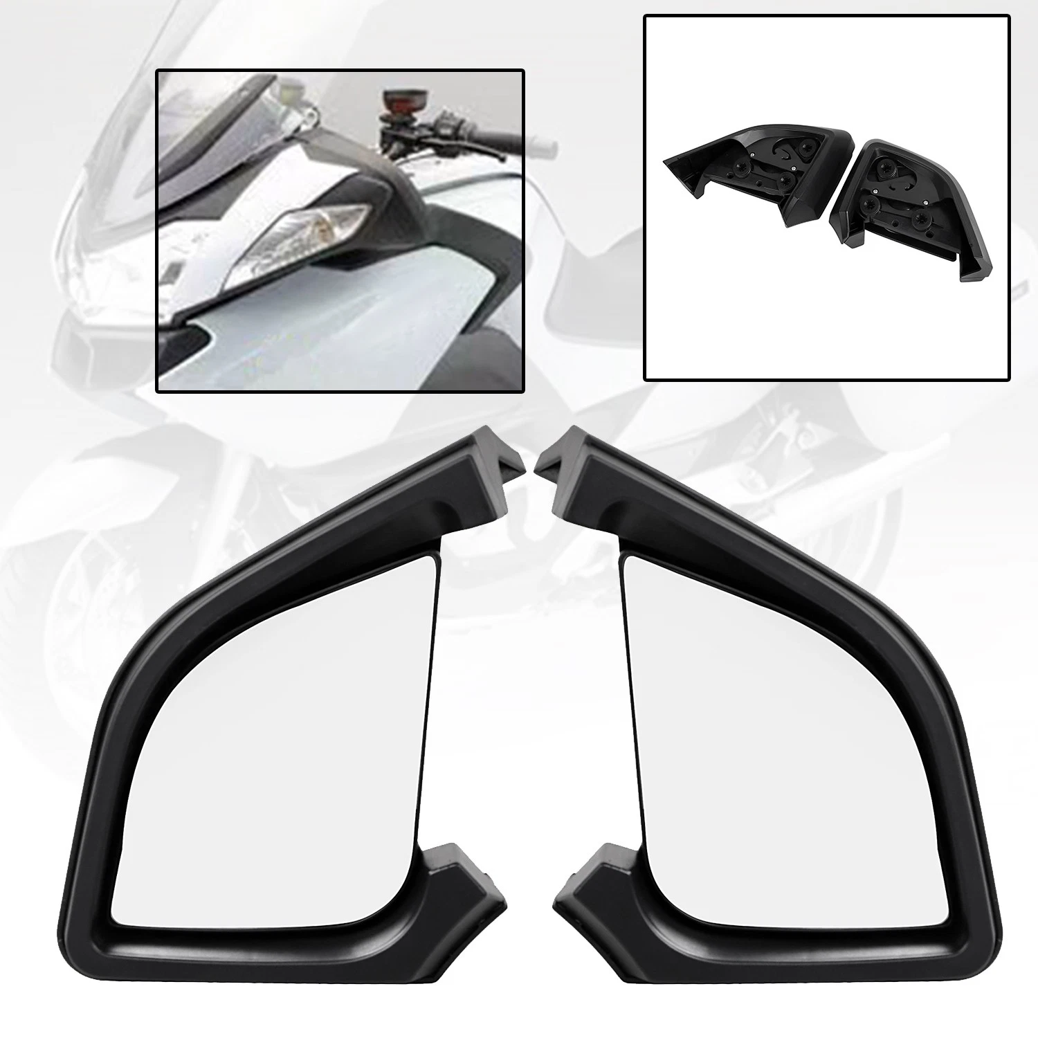 Black Rearview Side Mirrors For BMW R1200RT R1200 RT 2005-2012 2006 2007 2008