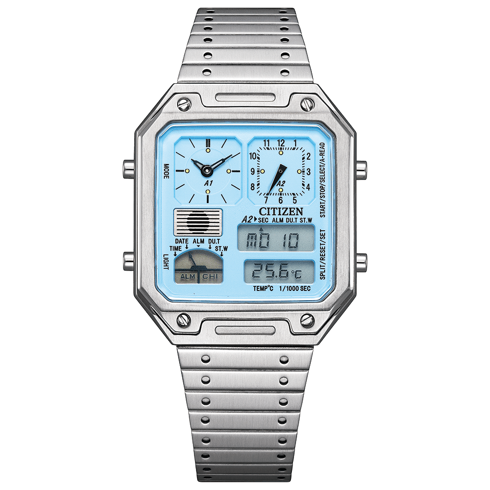 CITIZEN Record Label Playground Edition JG2120-73L Blue Dial Ana