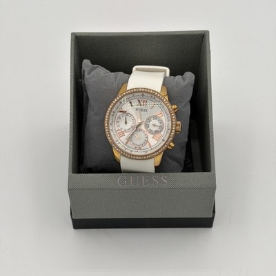 Guess Watch White Silicon Waterpro Women's U0616L1