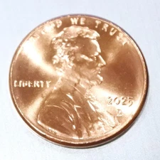 2025 D Lincoln Cent! BU In Hand From Roll Are The Last Penny Minted In The US