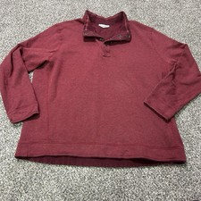 Tommy bahama Sweater Mens 2XL Red Reversible Quarter Button Pullover Golf EUC