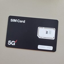 Verizon Wireless 5G 4G LTE SIM Card Triple Cut All 3 Sizes 3-in-1 , Nano/M...
