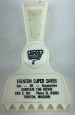 Vintage APCO Advertising Ice Scraper - Trenton Super Saver, Trenton Missouri