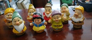 Snow White Seven Dwarves Mattel Fisher Price Little People Figures Play Set Toys