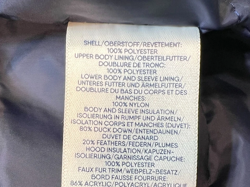 Parka de plumón de invierno impermeable Lands' End Expedition para niños talla L 10-12 azul Galax Foto 4 de 4