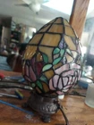 Tiffany Style Vintage Stained Glass Table Lamp