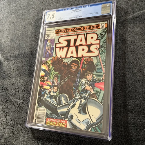 Star Wars #3 (35 Cent Price Variant) Rare Bronze Age Marvel Comic 1977 CGC 7.5