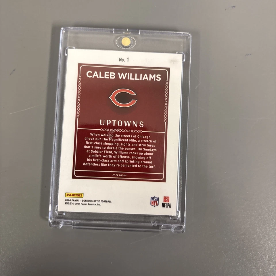 2024 Panini Donruss Optic - Uptowns Caleb Williams #1 (RC) - Image 2 of 2