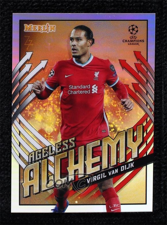 2020-21 Topps Merlin Collection Chrome UCL Ageless Alchemy Virgil Van Dijk 4k8