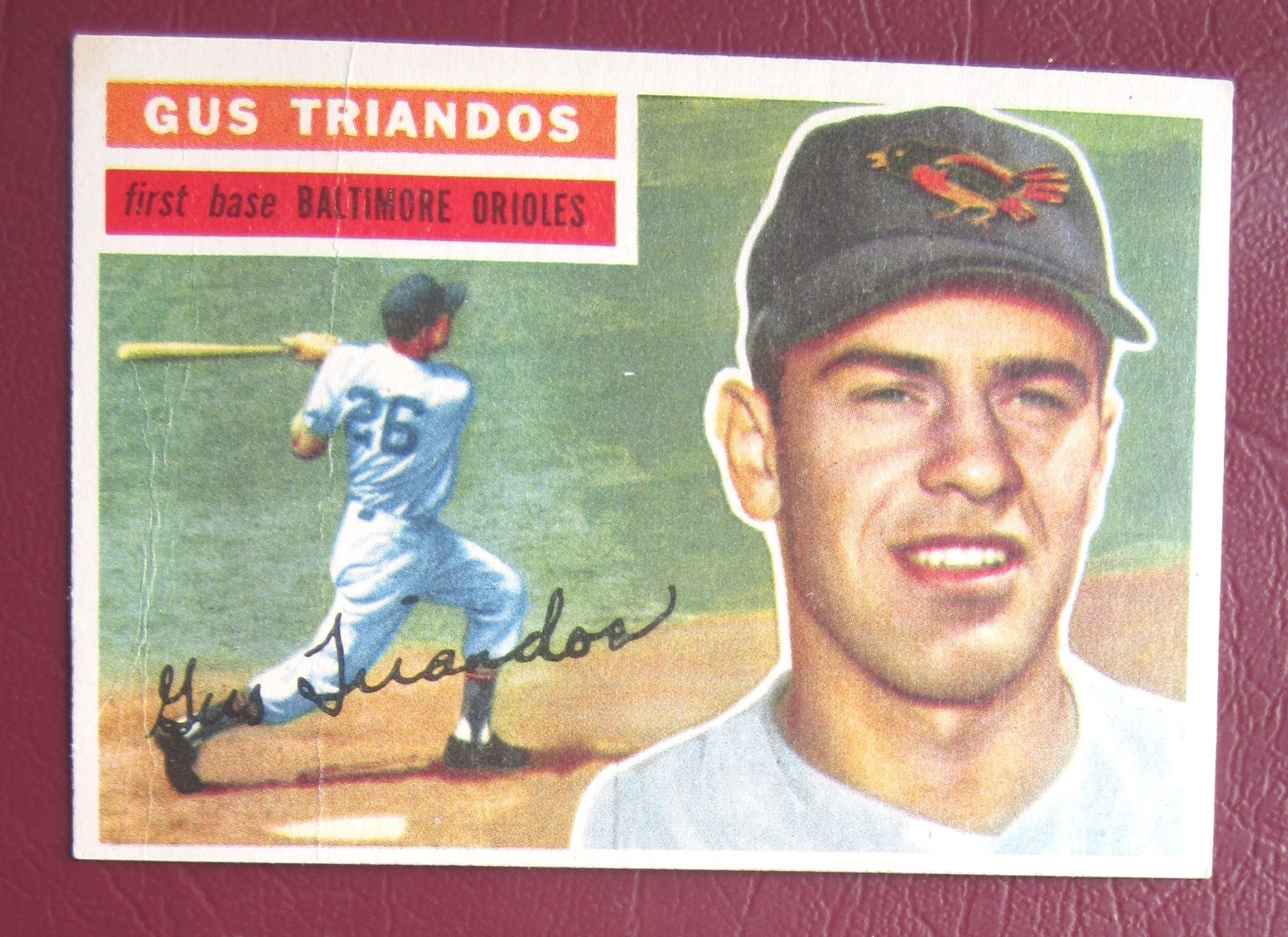 1956 Topps Gus Triandos (Baltimore Orioles) #80 NRMT/MT