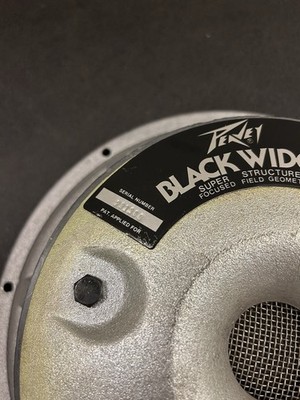 1980's Peavey Black Widow 1201 12'' Speaker Ceramic Magnet Vintage
