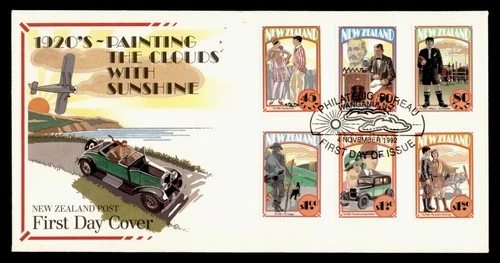 DR WHO 1992 NEW ZEALAND FDC 1920s COMBO $1.80 M79749