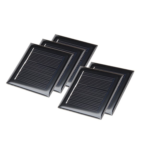 5X Solarpanel Solarzelle 2V 50Ma Polykristallin Solarmodul FüR LadegeräT 54X54Mm-image