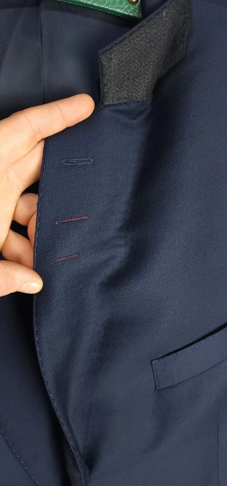 Charles Tyrwhitt Classic Fit Traje 48R / 42W / Azul Oscuro Lana Blazer... - Imagen 4 de 4