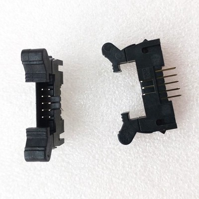 5Pcs 2mm 2.0mm Pitch 2x5 10 Pin Male Straight Ejector Header Connector Latch