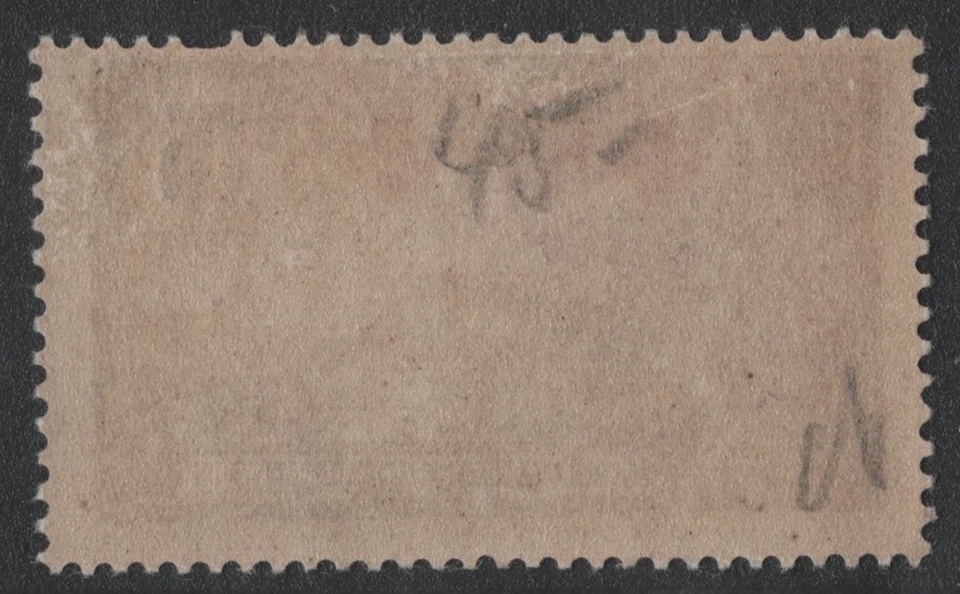 FRANCE GUADELOUPE 1915 SEMI-POSTAL 15C OVERPRINT "+5C" DOUBLE IN RED SCOTT #B2a - Image 2 of 2