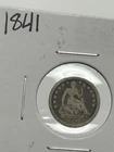 1841 P Seated Liberty Half Dime- Philadelphia, Good Details