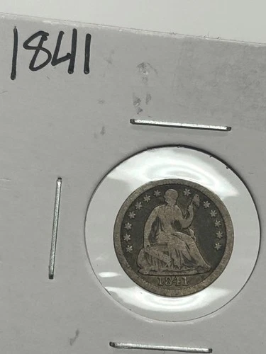 1841 P Seated Liberty Half Dime- Philadelphia, Good Details