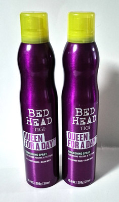 2 x Bed Head Tigi QUEEN FOR A DAY Thickening Spray Intense Volume Texture 10.5oz