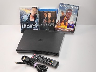 Samsung BD-JM57C Curved Blu-Ray Disc DVD Player W/Remote 3 Movies TESTED Works