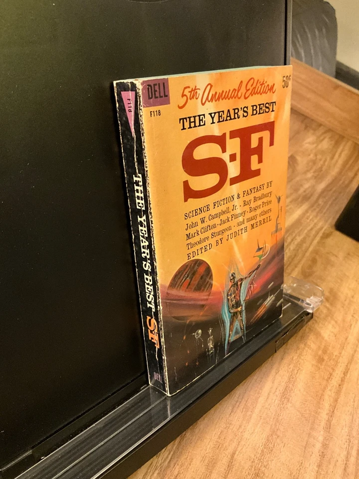 The Year’s Best S-F 5th Annual Judith Merril ed. Dell 1961 1st pnt Powers cvr - Image 3 of 3