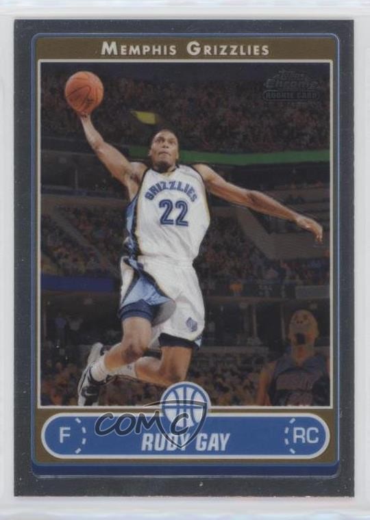 2006-07 Topps Chrome Rudy Gay #184 sq1