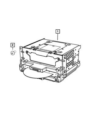 Genuine Mopar Multi Media Radio 68433945AA