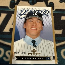 2003 Upper Deck MVP Gold Hideki Matsui RC /125 Rookie New York Yankees