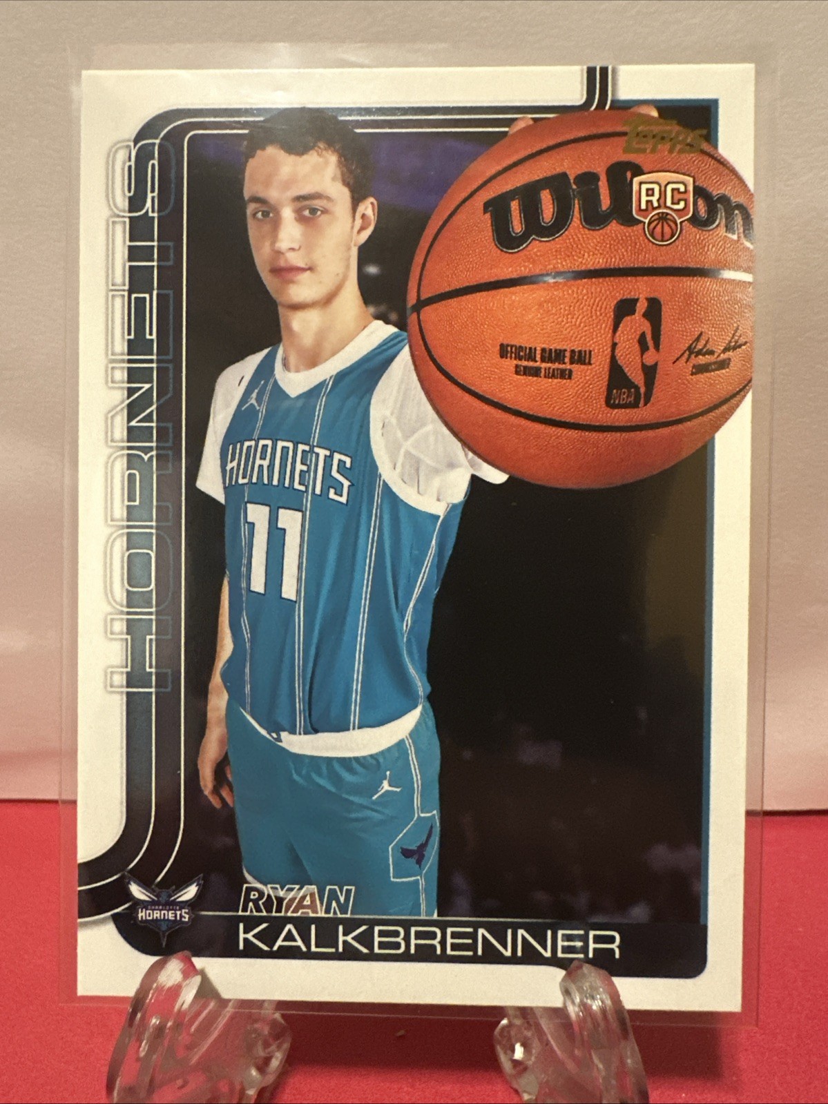 2025 Topps NBA Flagship Ryan Kalkbrenner Golden Mirror Image Variation RC #234
