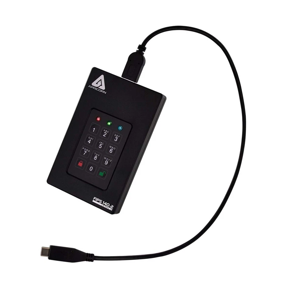 Apricorn 5TB & 2TB FIPS Encrypted USB Drives with PIN Access Bundle - Image 3 of 4