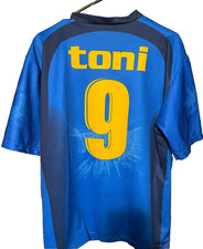 Maglia calcio/calcio ITALIA #9 TONI blu bambino taglia XL