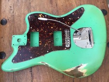 Refinished Fender relic Surf Green Jazzmaster body