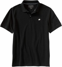 Banana Republic Black Polo Shirt Men's M Short Sleeve Embroidered Logo Button