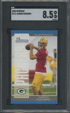 2005 Bowman Football Aaron Rodgers #112 RC Rookie SGC 8.5