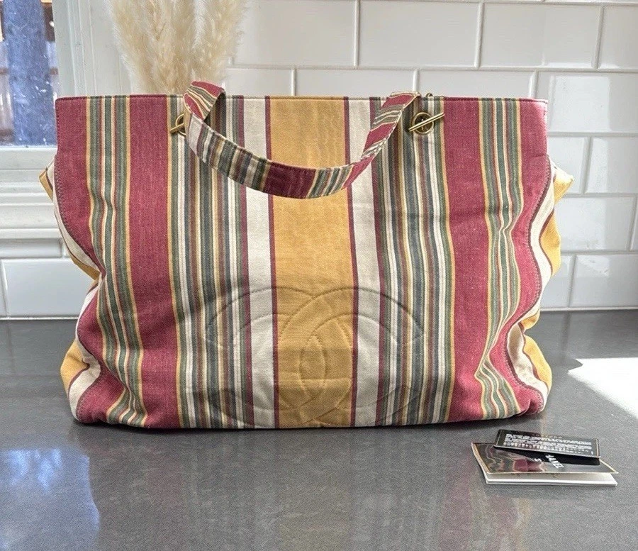 CHANEL Striped Bags & Handbags for Women for sale | eBay