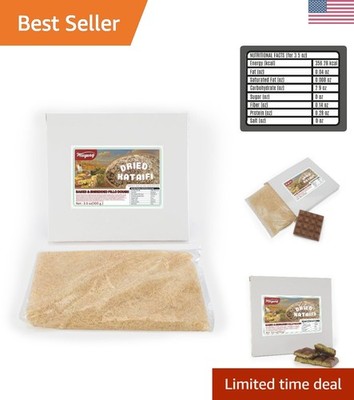 Toasted Kataifi Pastry -Baked & Roasted Shredded Fillo Dough 3.5 Oz 100 gr. f...