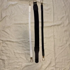 Women’s Elastic Fashion Belt 3 Pack Wide And Narrow Band Gold Accents