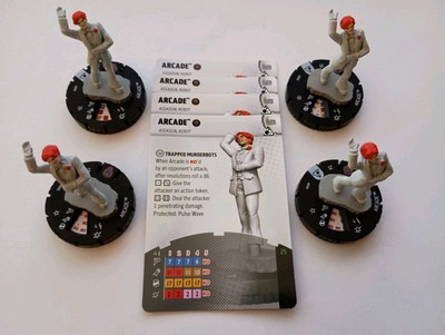 Heroclix Lot of 4x Arcade 006 Marvel Smash and Destroy (generics)
