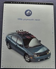1996 Plymouth Neon Sedan Accessories Brochure Folder Excellent Original 96