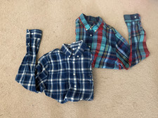 GANT Boys Shirt Bundle 15-16 Years 170cm Check Long Sleeve 2 Shirts