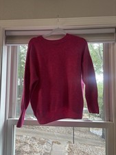 Vince Camuto Women  s Pink Long Sleeve Pull Over Sweater Size Medium