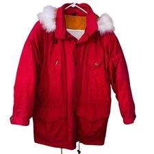 Vintage Alaskan Foxrun women’s faux fur 80% down 20% feather parka coat (small)
