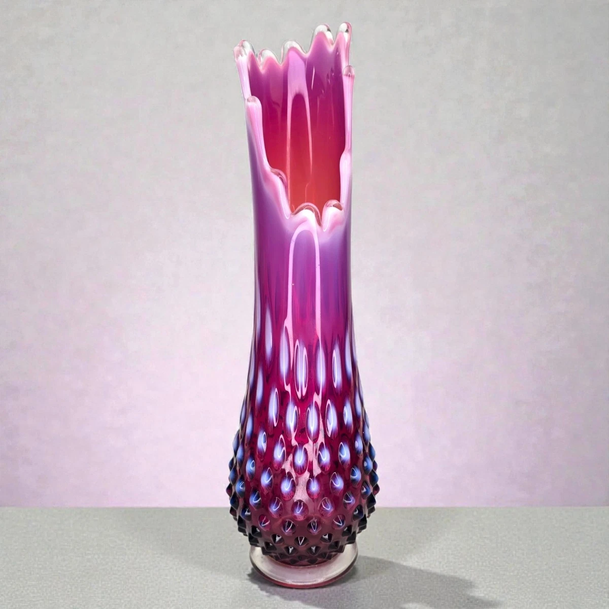 Fenton Plum Opalescent Hobnail for sale | eBay